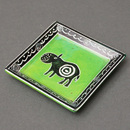 ソープストーン　角　飾り皿　Sサイズ　No.55