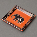 ソープストーン　角　飾り皿　Sサイズ　No.63