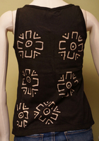 泥染めタンクトップ　No.12　レディースS