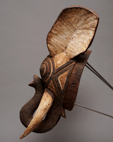 (ブルキナファソ)　グルンシ族　マスク　No.255