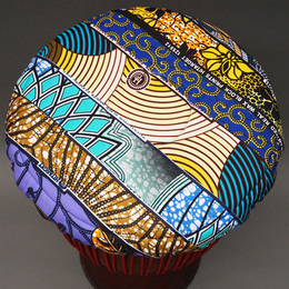 ジェンベ用　パッチワーク　ヘッドカバー　No.233