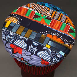 ジェンベ用　パッチワーク　ヘッドカバー　No.234