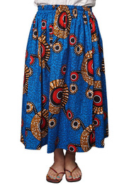 アフリカンワックス　フレアスカート　No.60