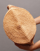 ケニア　ボーダーカラー　サイザルバッグ　10インチ　No,1