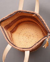 ケニア　ボーダーカラー　サイザルバッグ　10インチ　No,1