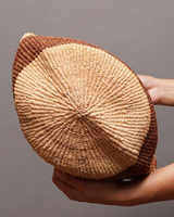 ケニア　ボーダーカラー　サイザルバッグ　8インチ　No,2