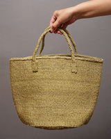 ケニア　サイザルバッグ　10インチ　(オリーブ)