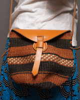 ケニア　バオバブポシェット レザーフラップ　　No.8