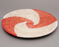 (セネガル)　パニエ　平皿かご　(L)　No.5