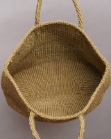 ケニア　サイザルバッグ　ワイド　Mサイズ　(オリーブ)