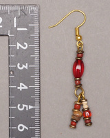 (ケニア)　　ビーズ　ピアス　No.900-42