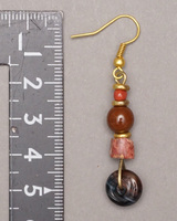 (ケニア)　　ビーズ　ピアス　No.900-43