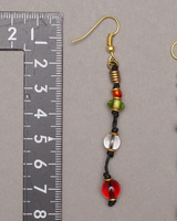 (ケニア)　　ビーズ　ピアス　No.900-44