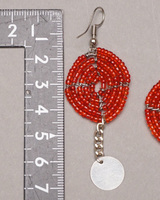 (ケニア)　　マサイビーズ　ピアス　No.900-49