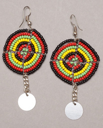 (ケニア)　　マサイビーズ　ピアス　No.900-50