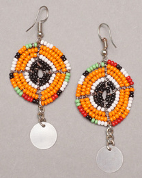 (ケニア)　　マサイビーズ　ピアス　No.900-53