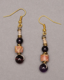 (ケニア)　　ビーズ　ピアス　No.900-44