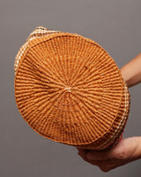 ケニア　サイザルバッグ　Mサイズ　伝統柄　No.10