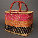 (ブルキナファソ)　スクエアバスケット　カラー　(L)　No.2