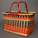 (ブルキナファソ)　スクエアバスケット　カラー　(L)　No.3
