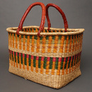 (ブルキナファソ)　スクエアバスケット　カラー　(L)　No.4