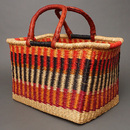 (ブルキナファソ)　スクエアバスケット　カラー　(L)　No.7