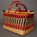 (ブルキナファソ)　スクエアバスケット　カラー　(L)　No.9