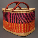 (ブルキナファソ)　スクエアバスケット　カラー　(L)　No.10