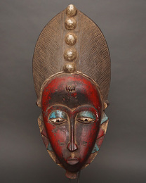 (コートジボワール)　グロ族　グー　マスク　No.473