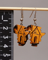 (マリ)　　瓢箪ピアス　No.600-2