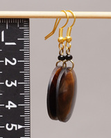 (ケニア)　　牛骨プレート　ピアス　No.600-22