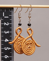 (ケニア)　　バナナファイバー　ピアス　No.600-30