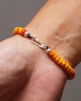 アフリカン　トレードビーズブレスレット　No.17