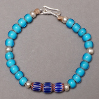 アフリカン　トレードビーズブレスレット　No.19