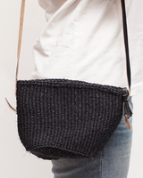 ケニア　サイザルポシェット　(ブラック)　