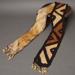 (マリ)　泥染め帯　1列　No.155