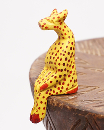 (ケニア)　お座りアニマル　カラー　Sサイズ　(チーター)