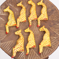 (ケニア)　お座りアニマル　カラー　Sサイズ　(チーター)