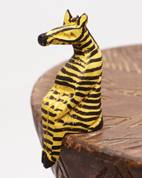 (ケニア)　お座りアニマル　カラー　Sサイズ　(シマウマ)