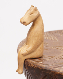 (ケニア)　お座りアニマル　Sサイズ　(カバ)