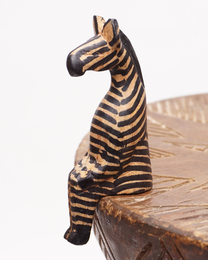 (ケニア)　お座りアニマル　Sサイズ　(シマウマ)