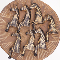 (ケニア)　お座りアニマル　Sサイズ　(シマウマ)