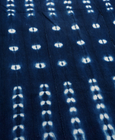 (ブルキナファソ)　藍染絞り　古布大判布　(L)　No.71