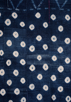 (ブルキナファソ)　藍染絞り　古布大判布　(L)　No.72