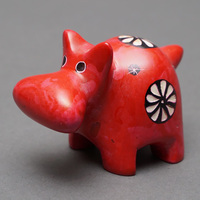 ソープストーン置物　カバさん　Mサイズ　No.1