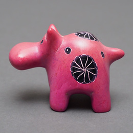 ソープストーン置物　カバさん　Mサイズ　No.3