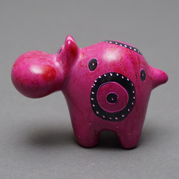 ソープストーン置物　カバさん　Mサイズ　No.5