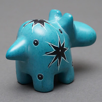 ソープストーン置物　カバさん　Mサイズ　No.7