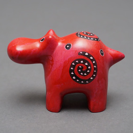 ソープストーン置物　カバさん　Mサイズ　No.8