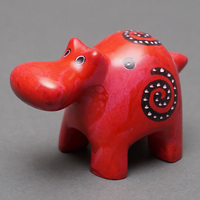 ソープストーン置物　カバさん　Mサイズ　No.8